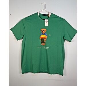 Polo Ralph Lauren Classic Fit Beach Bear Graphic Jersey‎ T-shirt Men's 2XLT